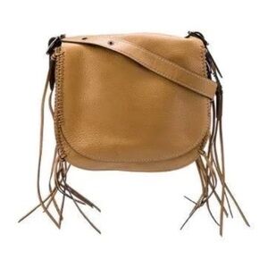 COACH 1941 Whiplash Pebble Leather Whipstich & Fringew/Rivets Saddle